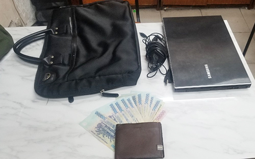 Tang vật của một vụ trộm. Ảnh: Quốc Thắng,