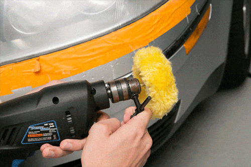 Đèn pha ố vàng khắc phục dài hạn bằng giấy nhám đánh bóng Đèn pha ố vàng khắc phục dài hạn bằng giấy nhám đánh bóng