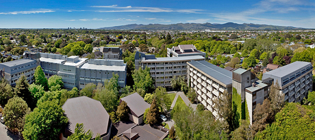 Toàn cảnh Đại học Canterbury, New Zealand. Ảnh: University of Canterbury