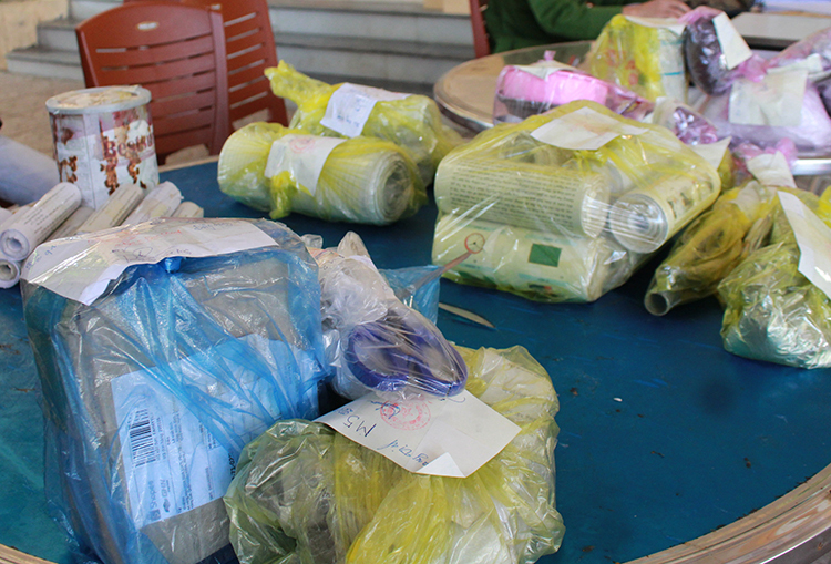 Tang vật vụ án.