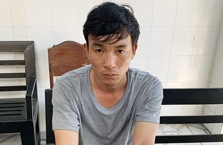 Thiên thời điểm bị bắt. Ảnh: Hoàng Trường