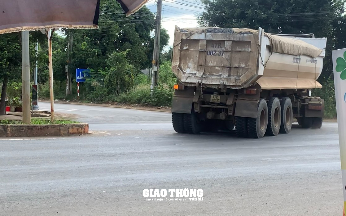 Xe ben, đầu kéo, xe khách rầm rập vào đường cấm ở Đắk Lắk - Ảnh 1.