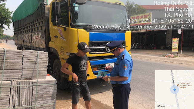Thái Nguyên: Xử lý vi phạm tải trọng xe - Ảnh 2.