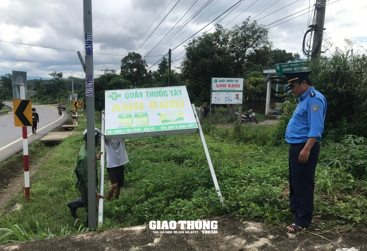 Tái diễn lấn chiếm hành lang an toàn đường bộ ở Gia Lai, Kon Tum và Quảng Nam - Ảnh 6.