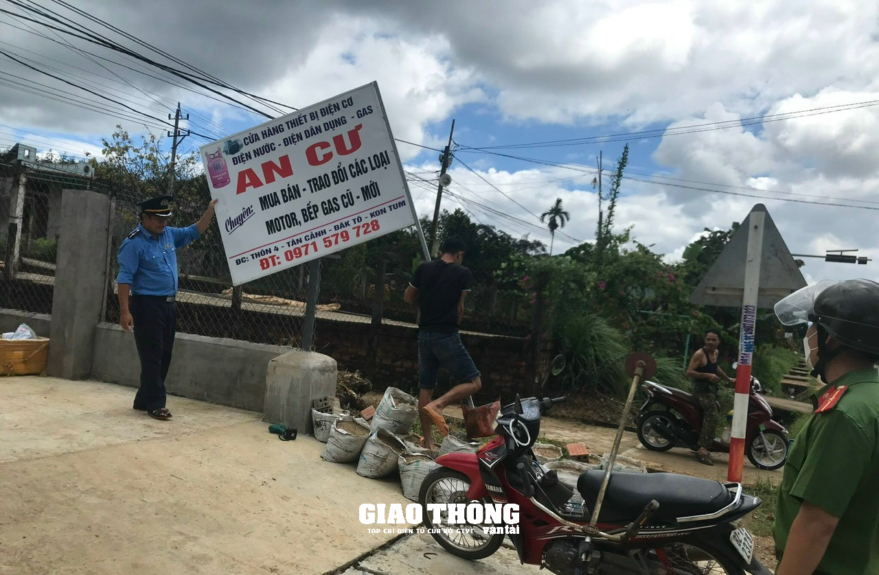 Tái diễn lấn chiếm hành lang an toàn đường bộ ở Gia Lai, Kon Tum và Quảng Nam - Ảnh 8.