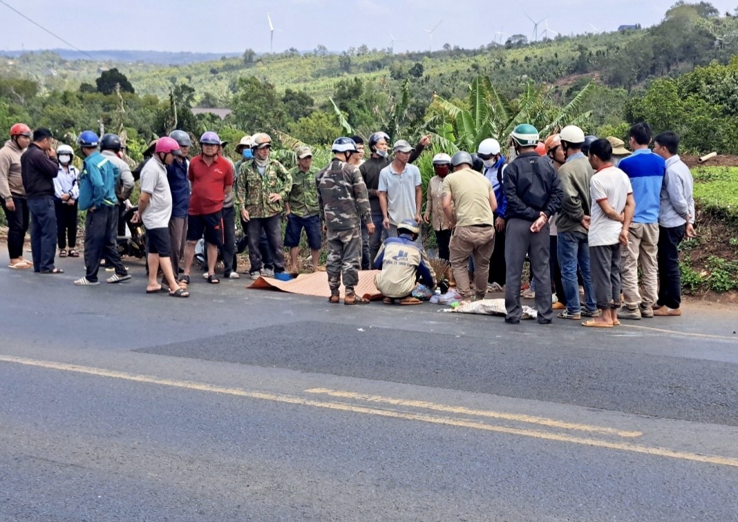 Tạm giữ hình sự tài xế xe tải bỏ chạy sau TNGT trên đường Hồ Chí Minh - Ảnh 1.