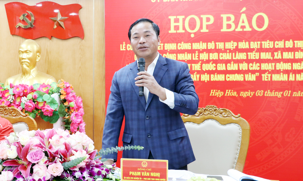 Bắc Giang: Ngày 11/1, đón nhận quyết định huyện Hiệp Hòa đạt chuẩn đô thị loại IV- Ảnh 2.