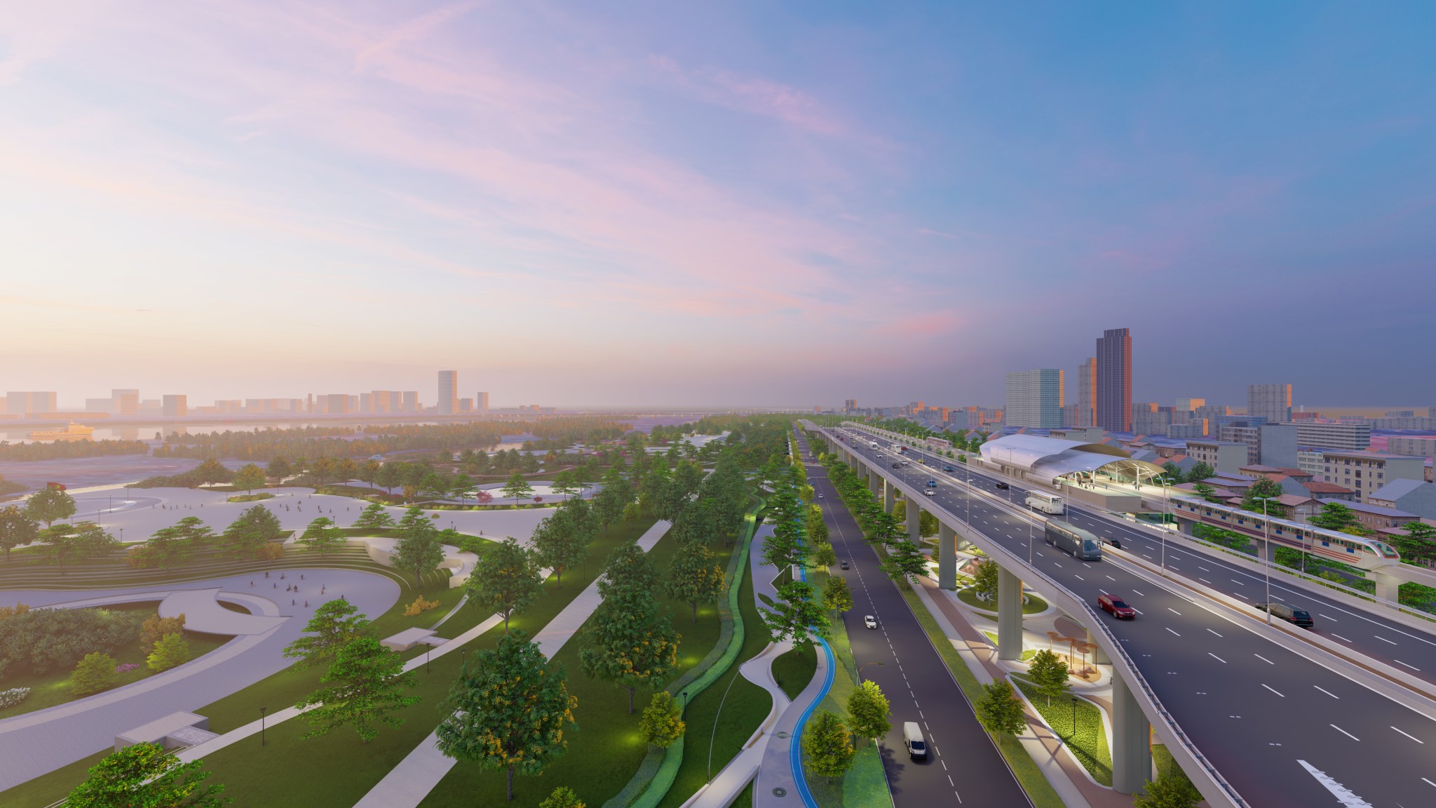 Phấn đấu khởi công dự án Trục đại lộ cảnh quan sông Hồng ngày 19/12 - Ảnh 3.