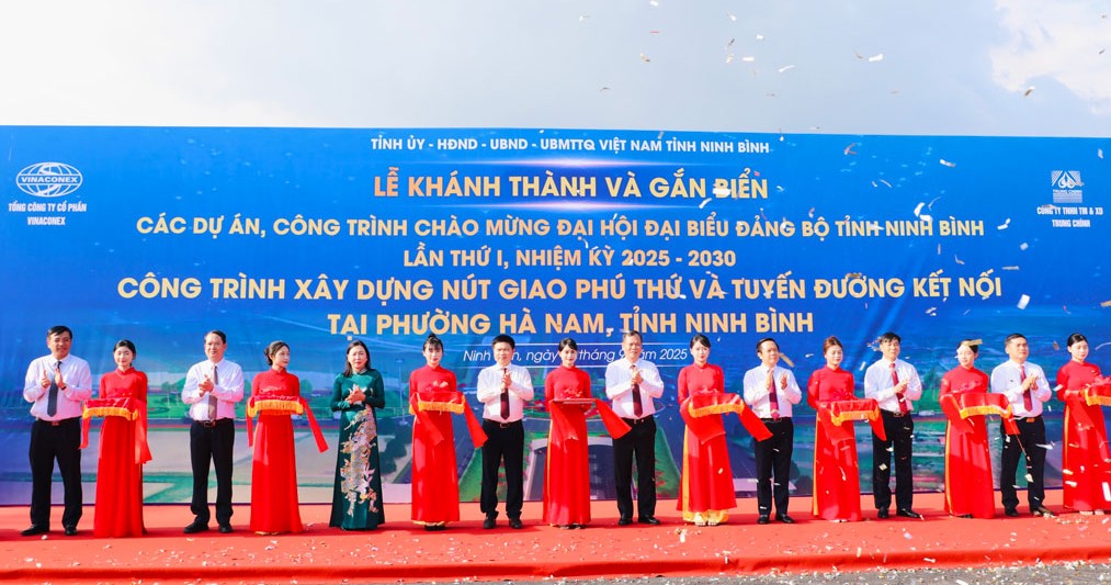 Khánh thành nút giao Phú Thứ do Vinaconex thi công - Ảnh 1.