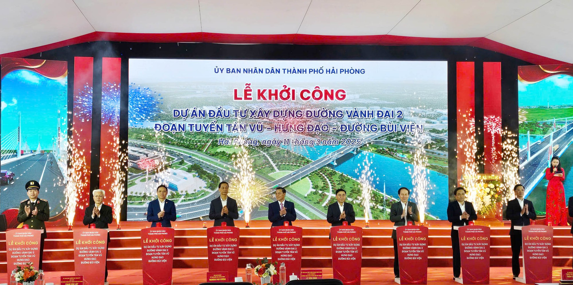 TP.Hải Phòng khởi công tuyến đường vành đai 2 hơn 7.400 tỷ đồng- Ảnh 1.