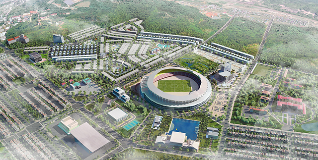 FLC Olympia Lao Cai nằm trong tổ hợp văn hóa, thể thao của tỉnh Lào Cai