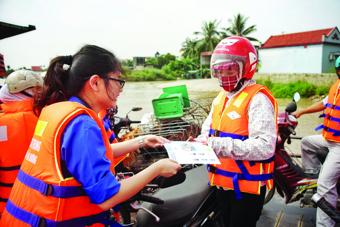 Lực lượng thanh niên Cảng vụ ĐTNĐ khu vực I phát á