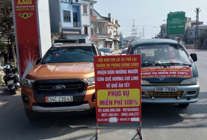 Hành động ấm áp của nhóm tài xế giữa mùa dịch Covi