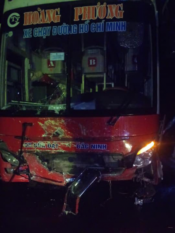 Hiện trường vụ tai nạn.