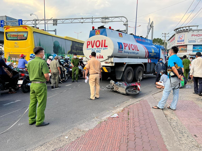 Hiện trường vụ TNGT (ảnh: MXH)