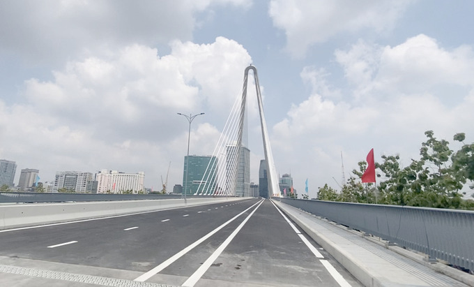 Cầu Thủ Thiêm 2 kết nối Quận 1 với TP. Thủ Đức sẵn sàng đi vào hoạt động từ ngày 28/4