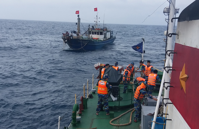 Nhiều lực lượng tham gia đảm bảo an toàn hàng hải