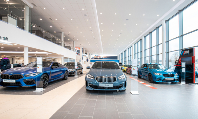 Một đại lý BMW ở xứ Wales. Ảnh: Sytner Cardiff BMW

