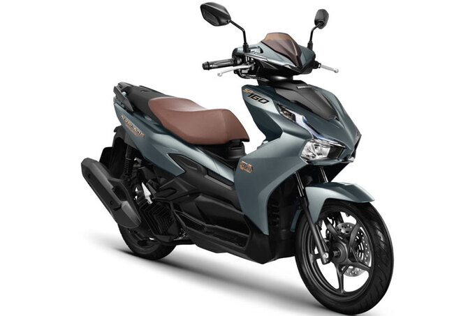 Honda Air Blade 160 2022 phiên bản đặc biệt màu xanh xám đen.

