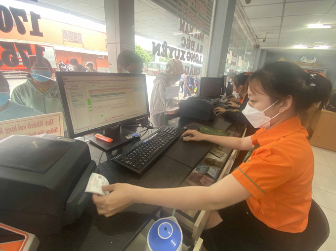 Khi triển khai bán vé điện tử với thời gian thao tác khoảng 1 phút là hành khách đã có vé mã QR Code trên tay.