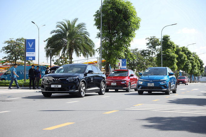 Các mẫu xe lái thử gồm: VF 8 và VF e34.