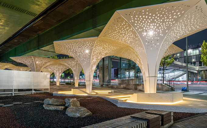 Không gian dưới cầu vượt Hannam-daero, ở quận Yongsan