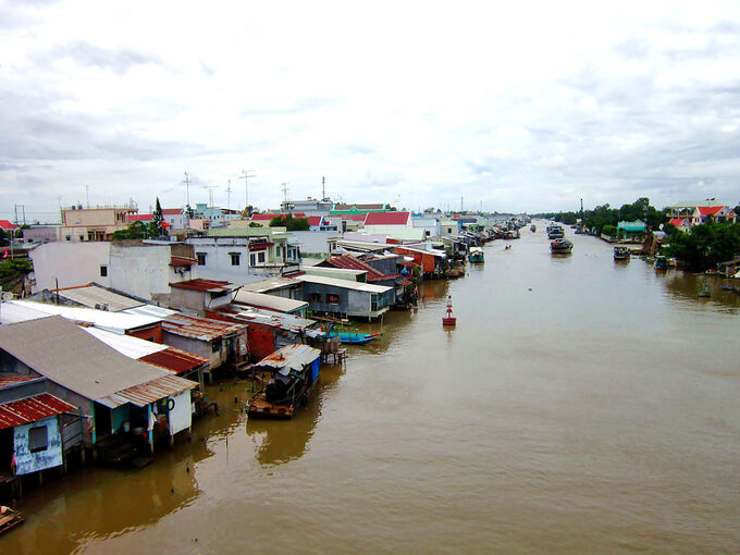 Một tuyến đường thủy thuộc địa phận huyện Hòn Đất, tỉnh Kiên Giang - Ảnh internet