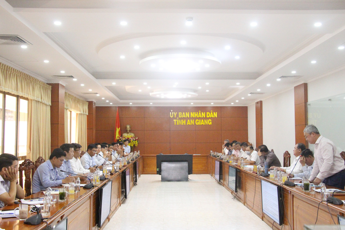 Quang cảnh buổi làm việc tại tỉnh An Giang