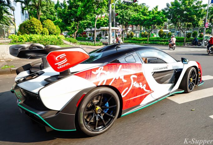 Giá xe McLaren Senna tại nước ngoài từ 23,2 tỷ đồng chưa bao gồm các tùy chọn đi kèm và giá lăn bánh tại Việt Nam có thể trên 80 tỷ đồng nếu xe ra biển trắng. Ảnh: K-Supper