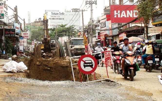 TP.HCM ngưng đào đường 15 ngày để người