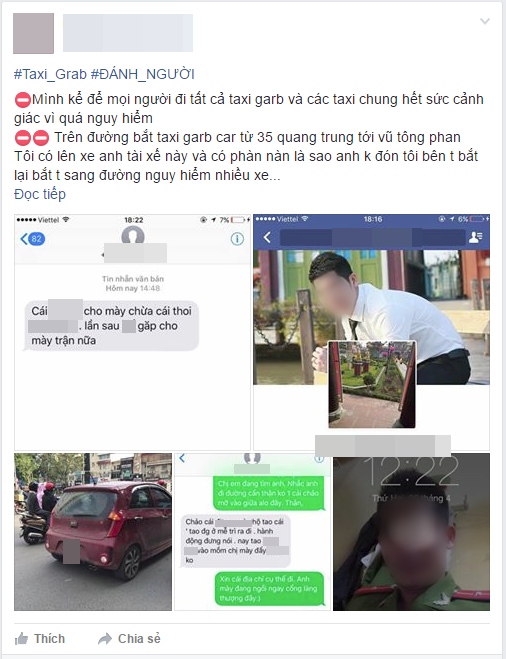 Nữ hành khách bị tài xế Grab vì chuyện 