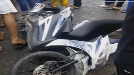 Thượng úy công an bị xe tải đâm tử vong