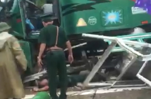 Xe đầu kéo tự trôi khiến trung tá biên phòng tử nạ