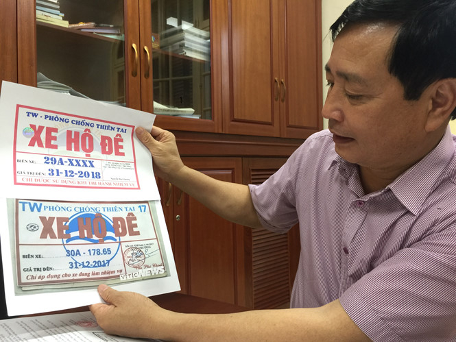 Phân biệt biển “xe hộ đê” giả