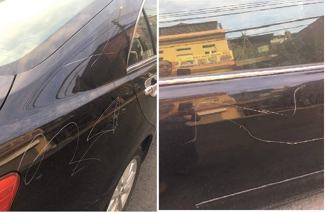 Chủ xe Camry bị cào xước xe trả thù đề nghị khởi t