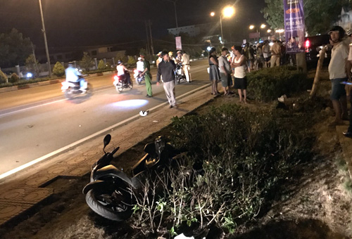 Thượng tá công an thị xã Đồng Xoài lái ôtô gây tai