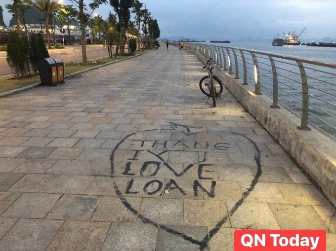 Vẽ bậy trên mặt đường, cặp đôi khiến lao công phải