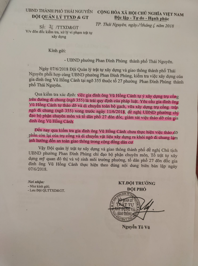 Đội quản lý trật tự xây dựng và giao thông thành p