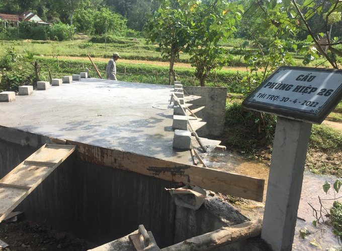 Cầu Phùng Hiệp 26 được đưa vào sử dụng vào ngày 30/4